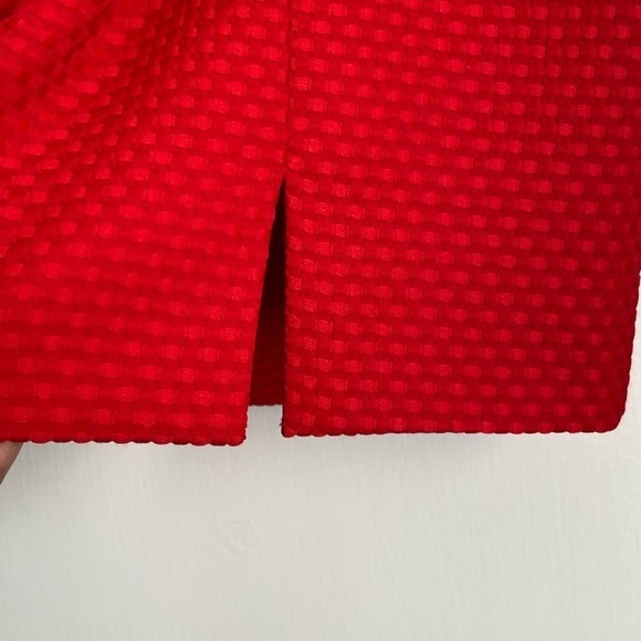 Pat Crowley Made in Ireland Red Mini Skirt, waist 16.5” - Picture 3 of 10